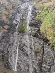 waterfall in the mountains