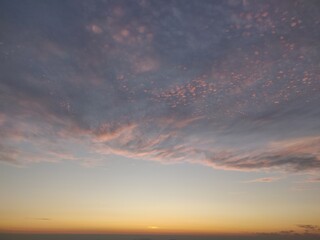 sunset in the clouds