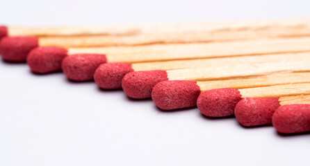 Match sticks arranged together.