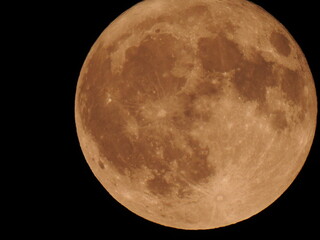 blood moon super zoom close up 