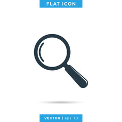 Magnifying Glass Icon Vector Design Template