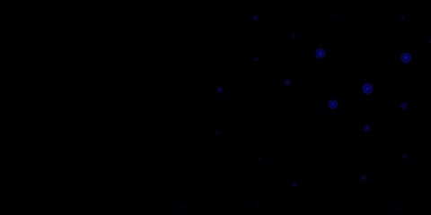 Dark BLUE vector texture with memphis shapes.