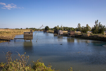 Fototapeta premium Fisherman's hut on a river