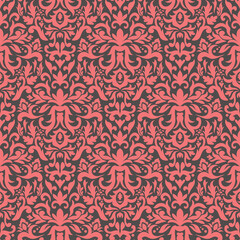 Damask seamless vector pattern
