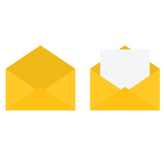 mail flat vector. email icon envelope flat sign