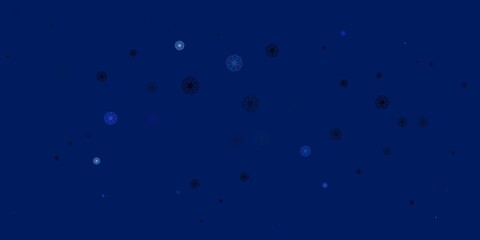 Light Purple vector doodle background with flowers.