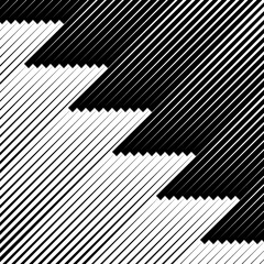 Naklejka premium Lines pattern. Diagonal stripes ornate. Striped image. Linear background. Strokes ornament. Abstract wallpaper. Modern halftone backdrop. Digital paper, web design, textile print, vector artwork.