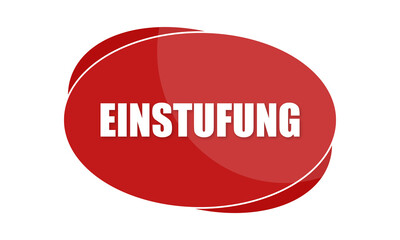 Einstufung - text written in red shape