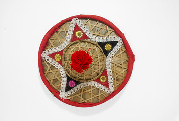 assamese jaapi (japi,jhapi,jhapee) , The jaapi is a traditional conical hat from Assam, India similar to the Asian conical hat.