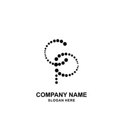 CP Initial Logo Template Vector