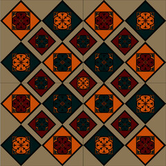 seamless pattern with geometric shapes