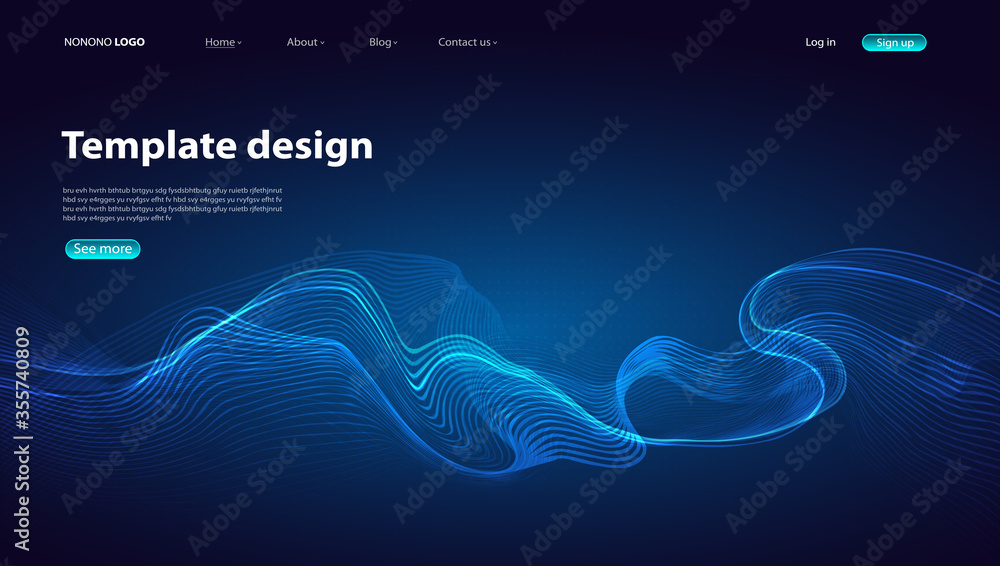 Poster abstract background modern design. landing page. template for websites or apps.vector.