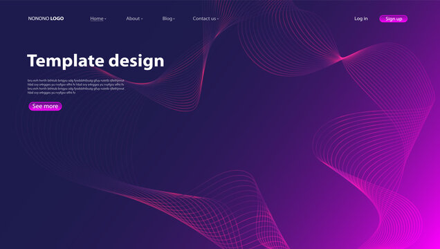 Abstract background modern design. Landing Page. Template for websites or apps.Vector. © TripleP Studio
