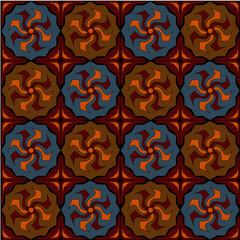 abstract seamless pattern with flowers