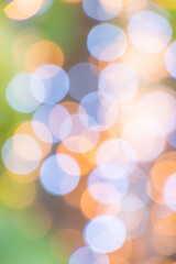 Winter season elegant bokeh background. Seasonal cool light decorative abstract design element.