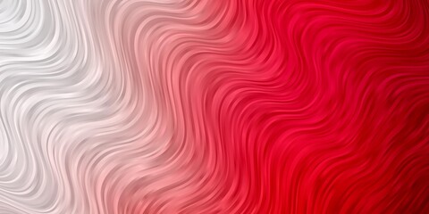 Light Red vector template with curved lines. Colorful illustration, which consists of curves. Template for your UI design.