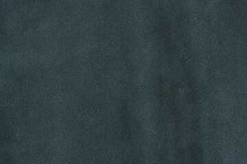 Old teal leather texture background. closeup view of suede