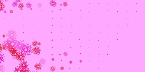 Light Pink, Yellow vector template with abstract forms.