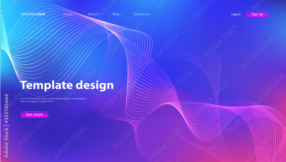 Poster abstract background modern design. landing page. template for websites or apps.vector.