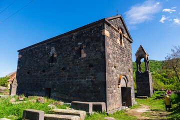 Fototapeta na wymiar Kurtan St. Astvatsatsin (Holy Mother of God) Church, Armenia 