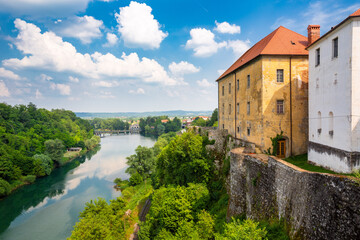 old castle in the river, Ozalj Croatia