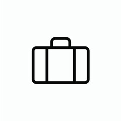 suitcase icon vector