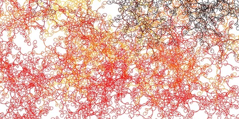 Obraz na płótnie Canvas Light Orange vector background with bent lines.