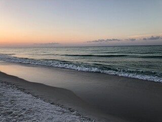 sunset on the beach