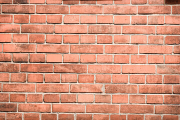 Fototapeta premium Brickwork wall under sun light