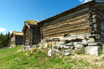 old houses in the mountains