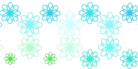 Light Blue, Green vector background with lines.