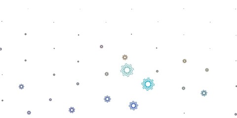 Light Multicolor vector backdrop with chaotic shapes.