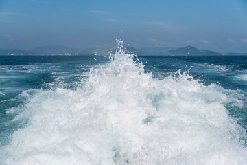 Obraz premium Ferry to Koh Phi Phi Island in Thailand