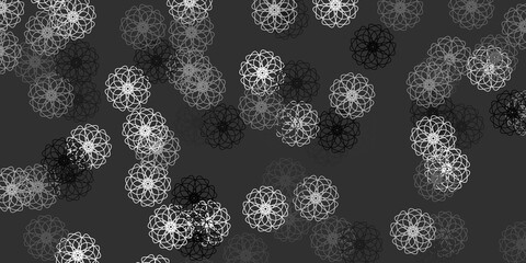 Light Gray vector natural layout with flowers.