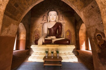 Buddha monument statue in Bagan in Myanmar, Burma