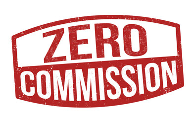 Zero commission grunge rubber stamp