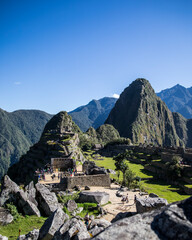 Fototapeta na wymiar Machu Picchu ruins in Peru