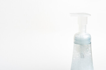 Translucent Pump & Bottle Of A Foam Soap Plastic Dispenser