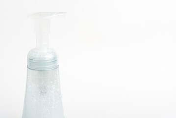 Translucent Pump & Bottle Of A Foam Soap Plastic Dispenser