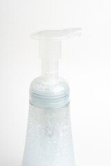 Translucent Pump & Bottle Of A Foam Soap Plastic Dispenser