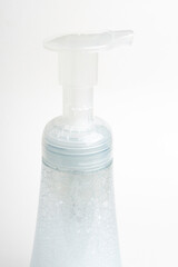 Translucent Pump & Bottle Of A Foam Soap Plastic Dispenser