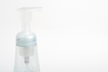Translucent Pump & Bottle Of A Foam Soap Plastic Dispenser