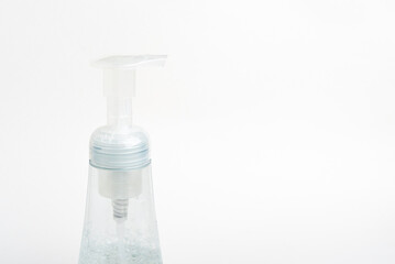 Translucent Pump & Bottle Of A Foam Soap Plastic Dispenser
