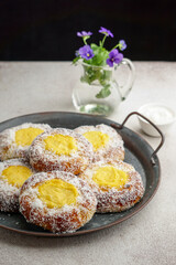 norway sweet bun skoleboller, traditional scandinavian pastry