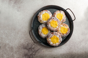 norway sweet bun skoleboller, traditional scandinavian pastry