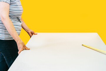 Move and adapt tables in a school academy so that students maintain a safe distance. Reopening and...