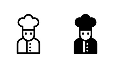 Chef kitchen at home and restaurant Icon, Logo, Vector