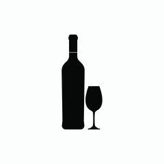 wine icon vector