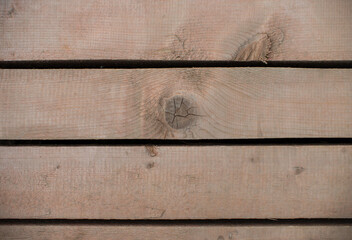 Brown wood boards with holes between them texture. Background for design