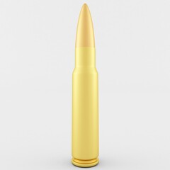 3d Rendering of a 7.62x51 Cartridge